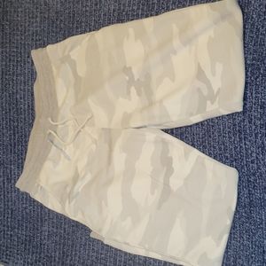 American Eagle White/Grey Camo Joggers